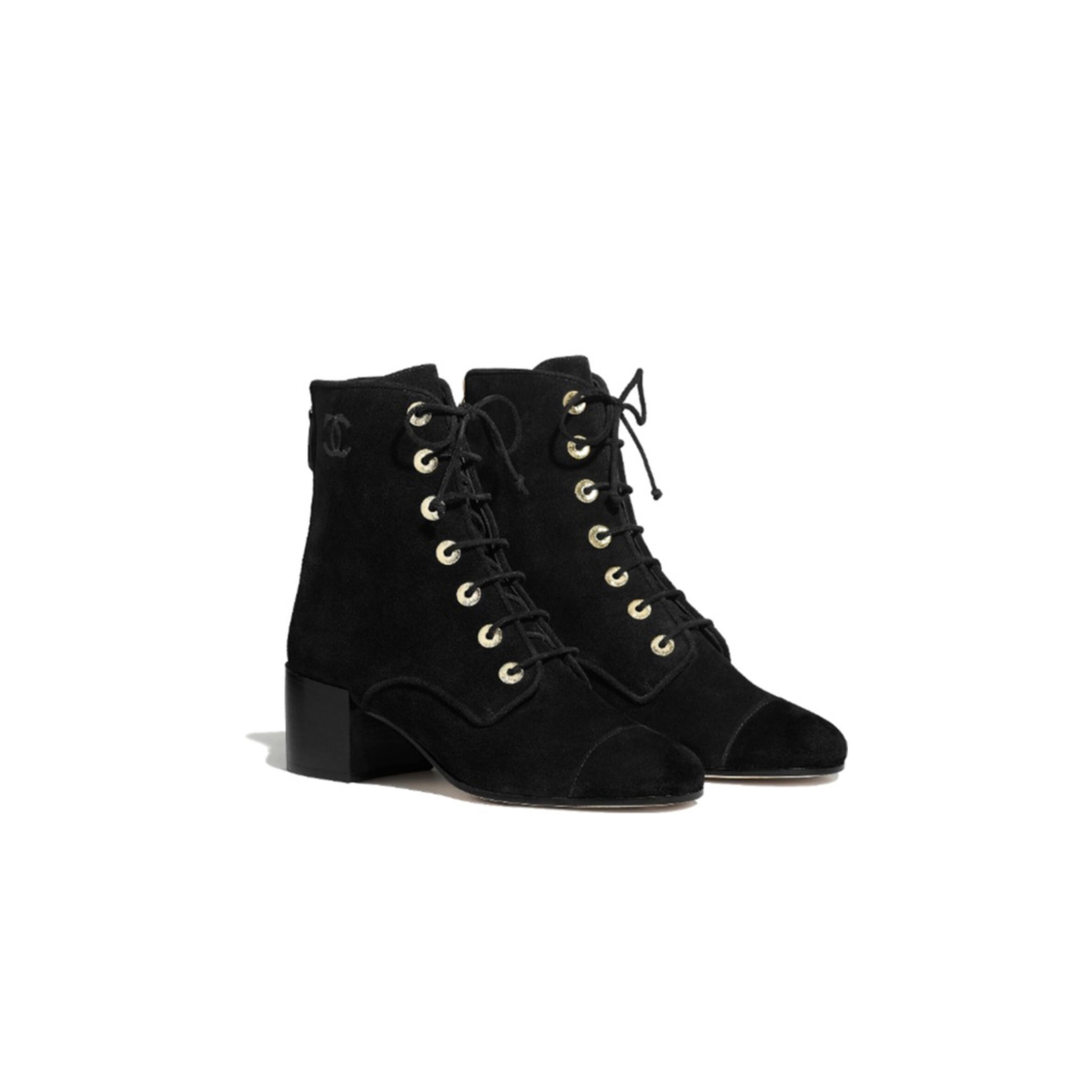 Ch**el suede lace up boots 3154756